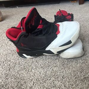 Jordan Black and Red Men's Shoes